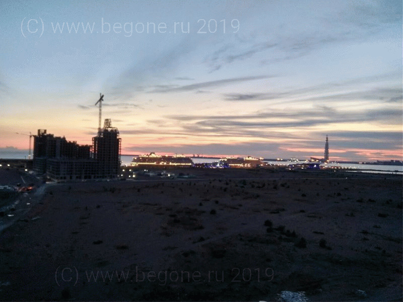 Вид из окна в белую ночь Вид из окна в белую ночь